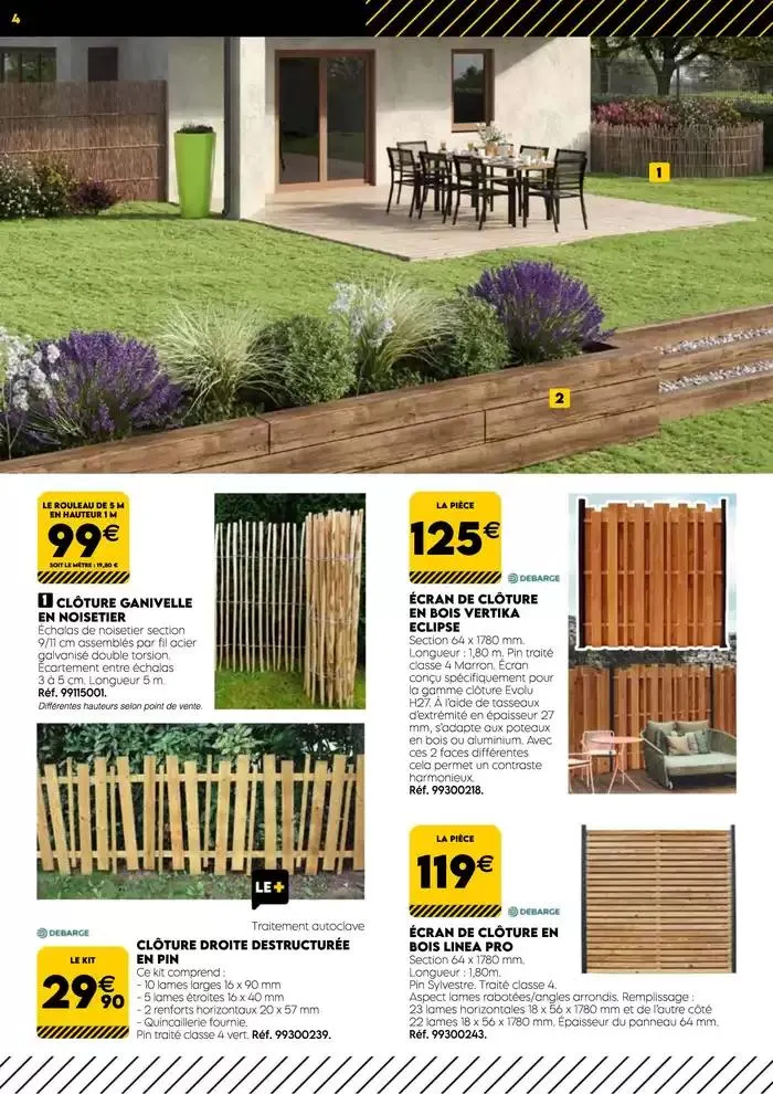 TOUT POUR LES BEAUX JOURS BOIS BESNIER Mars 2025 du 3 mars au 31 mars 2025 - Catalogue page 4