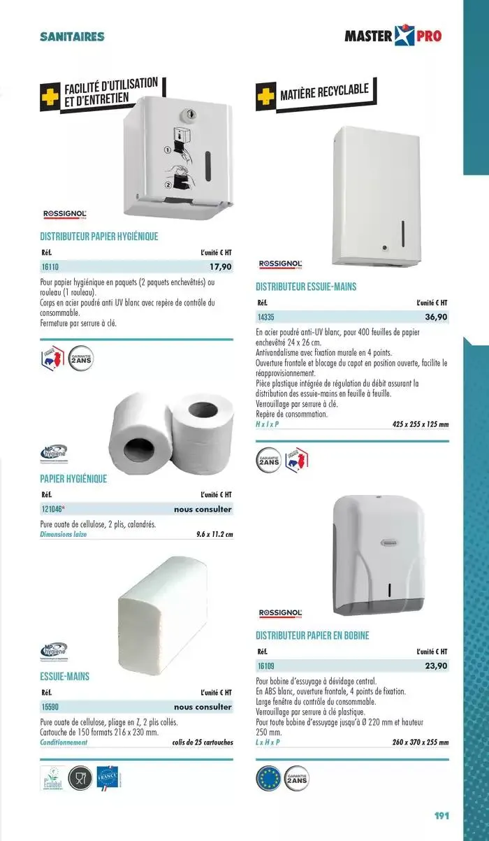 Essentiel Protection 2025 tarifé du 3 mars au 31 décembre 2025 - Catalogue page 193