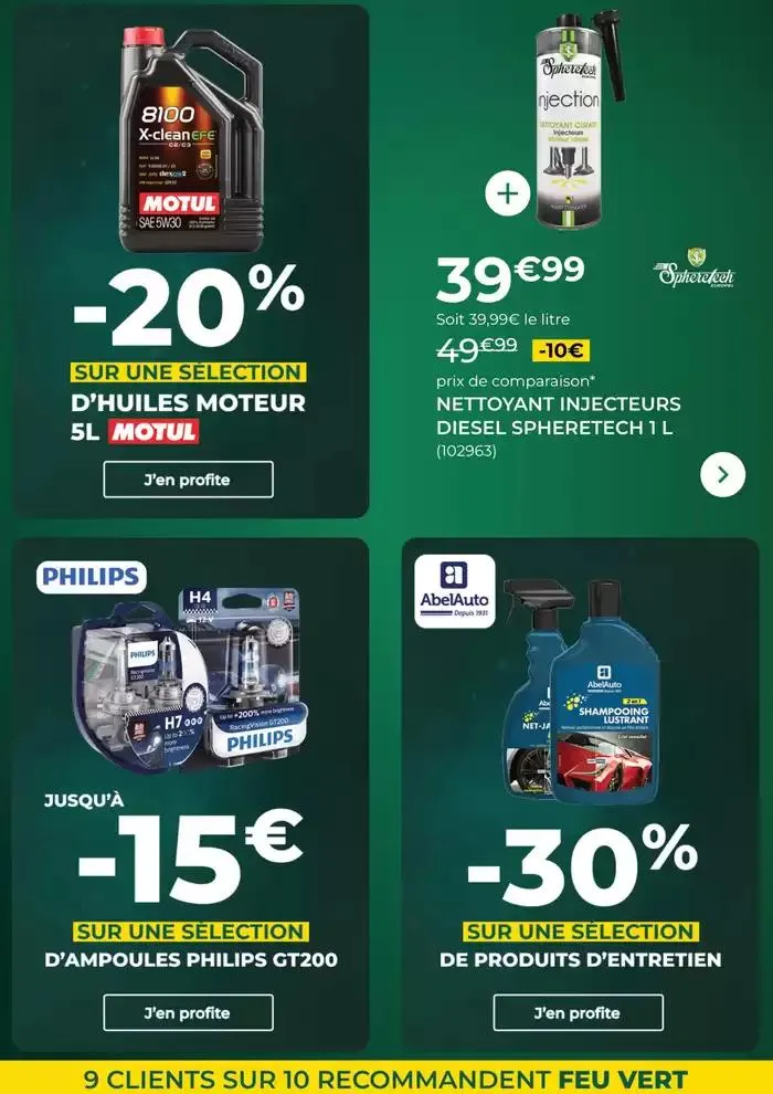 Les Offres Feu Vert du 26 mars au 28 avril 2025 - Catalogue page 4