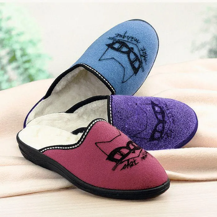 Mule fourrée imitation mouton