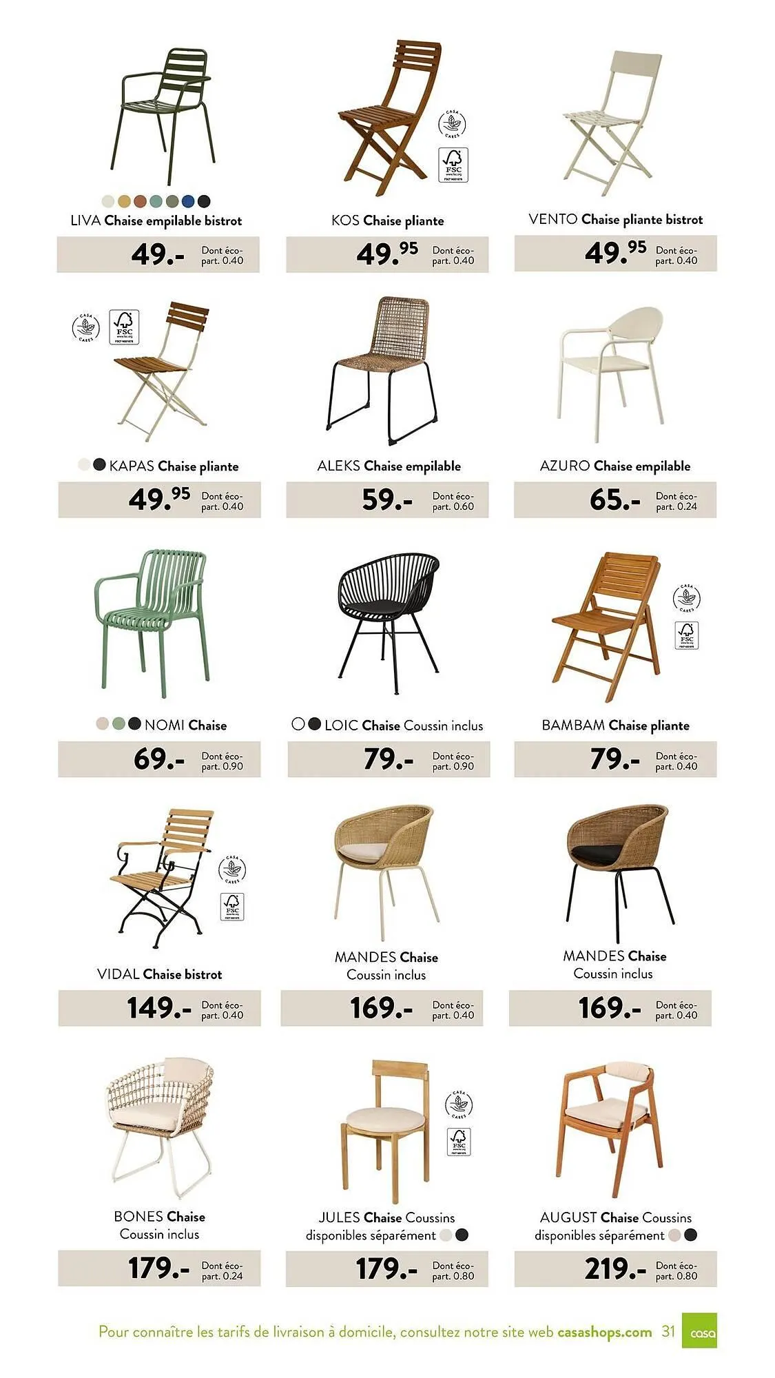 Catalogue Casa du 3 mars au 30 septembre 2025 - Catalogue page 31