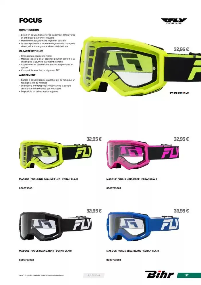 FLY RACING BMX 2025 du 12 avril au 31 décembre 2025 - Catalogue page 31