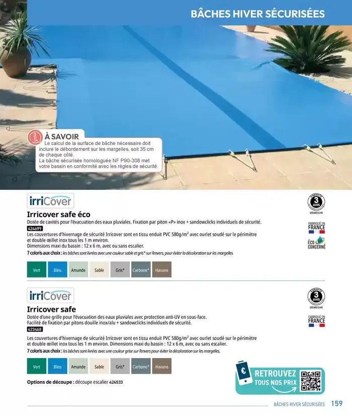 Les plaisir de l'eau Piscine,Spa,Arrosage du 10 mars au 31 décembre 2025 - Catalogue page 159