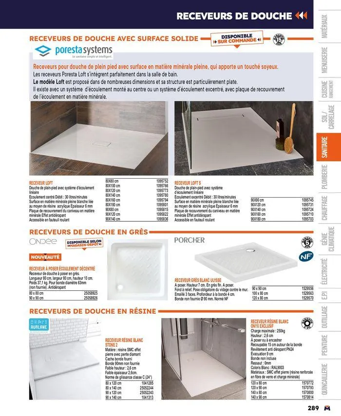 Guide produits 2024 du 15 mars au 31 décembre 2024 - Catalogue page 289