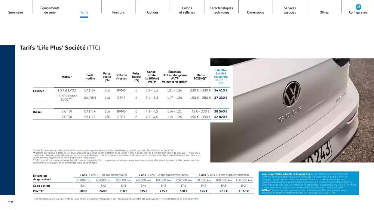 Nouvelle Golf du 16 mai au 31 décembre 2025 - Catalogue page 7