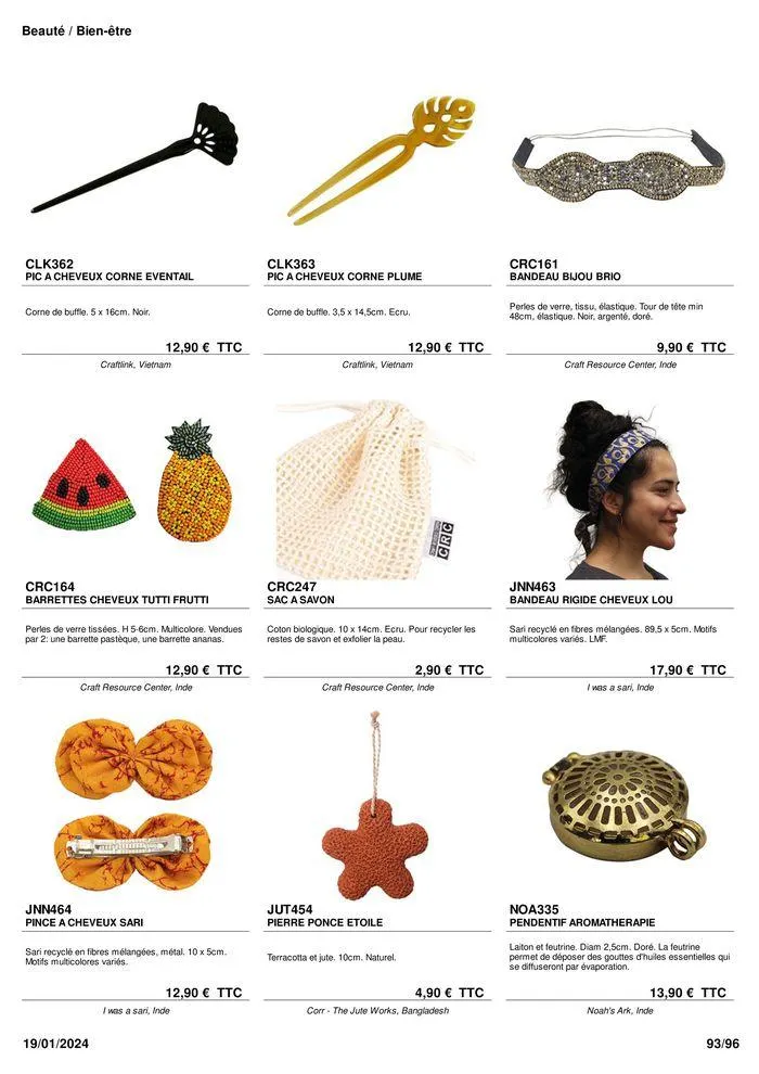 ARTISANAT . DéCORATION . MODE . JOUETS du 9 février au 31 août 2024 - Catalogue page 95