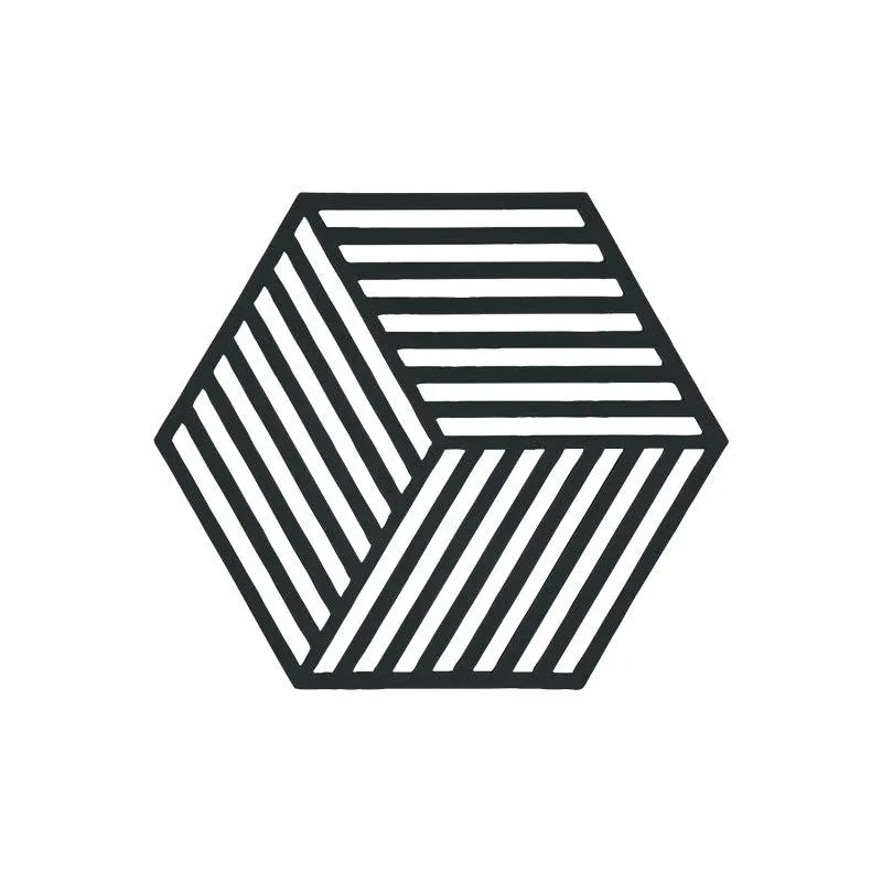 Dessous de plat hexagone noir Lyngby