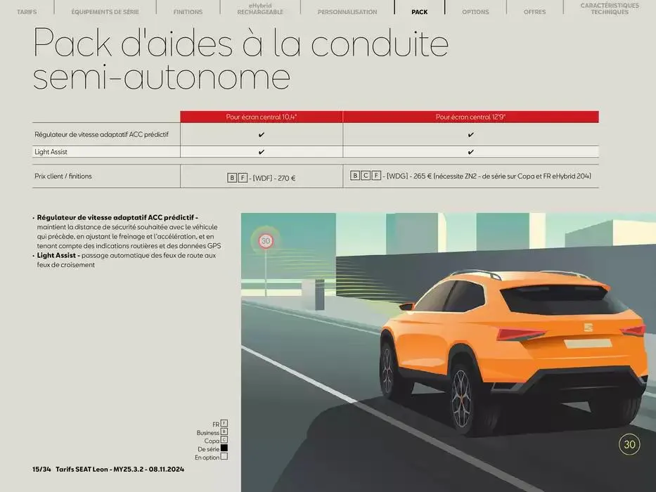 SEAT Leon 5 portes du 11 novembre au 9 novembre 2025 - Catalogue page 15