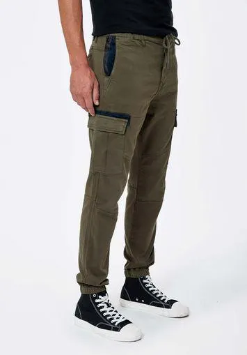 Pantalon cargo kaki Homme
