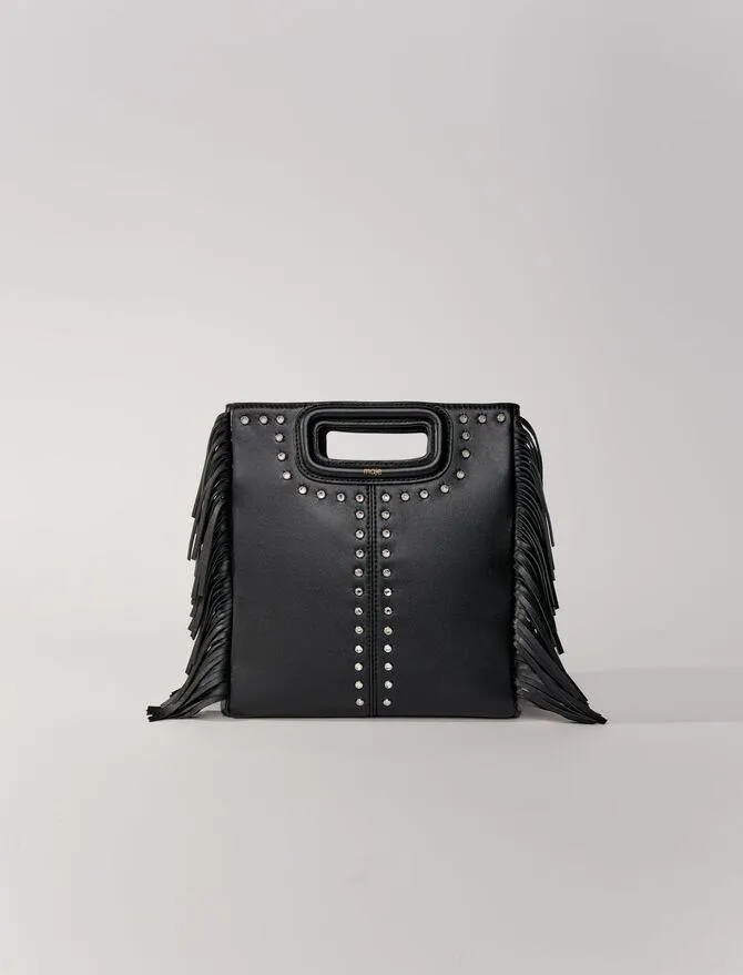 Sac M en cuir à franges