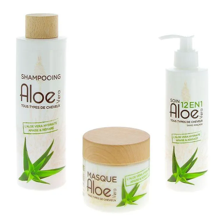Routine hydratante pour tous types de cheveux Aloe Vera