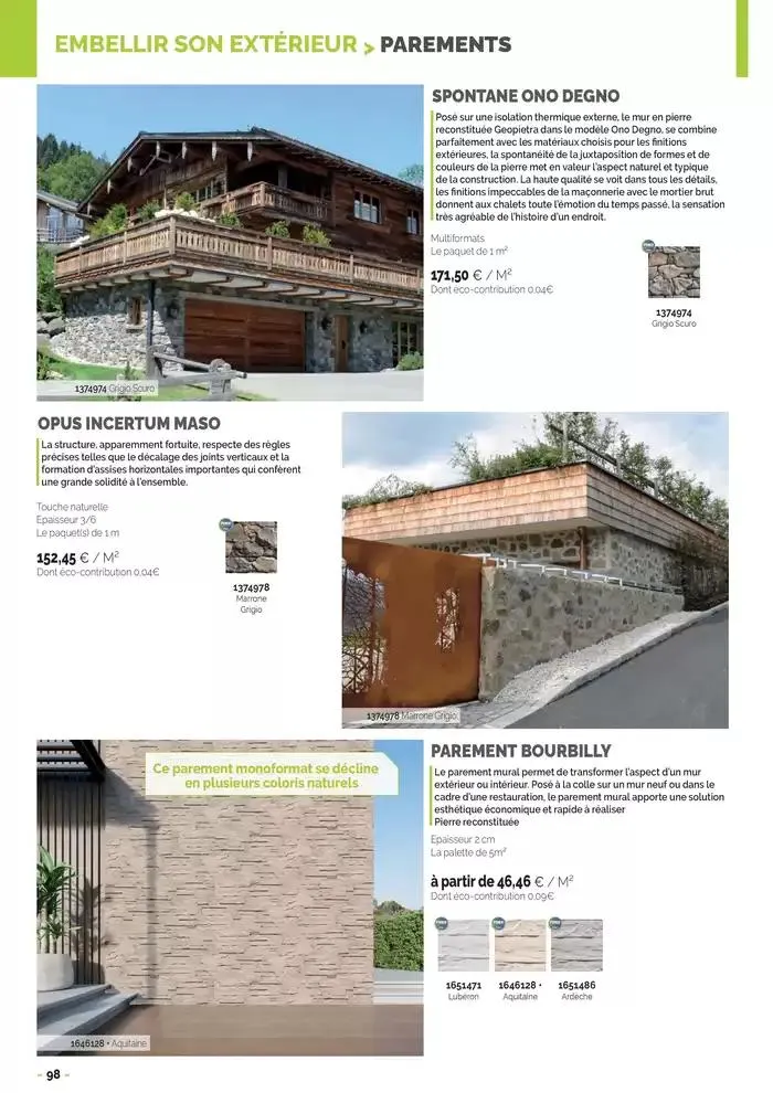 Aménagements Extérieurs 2025 du 30 avril au 31 décembre 2025 - Catalogue page 98