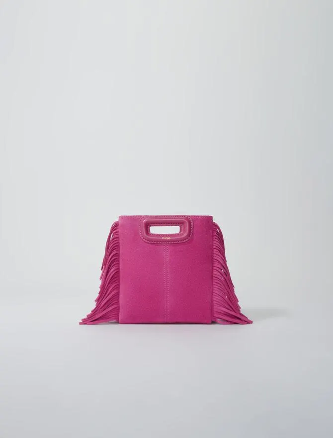 Sac M mini en cuir suède