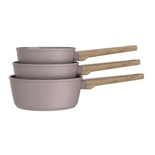 Lot de 3 casseroles ARTHUR MARTIN alu forgé céramique