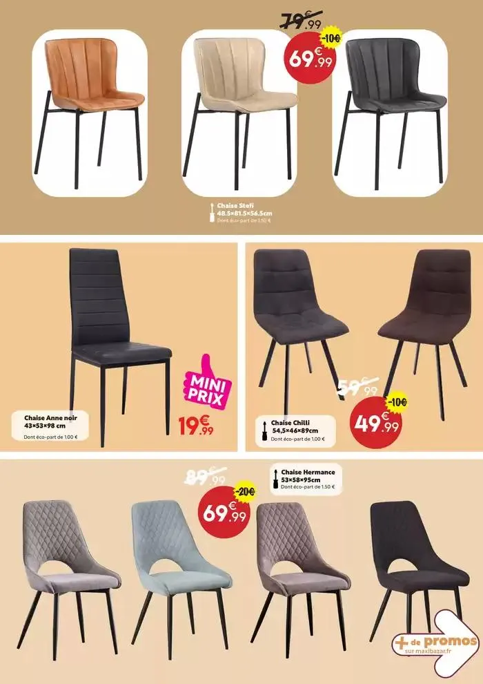 Catalogue mobilier Maxi Bazar du 4 mars au 30 mars 2025 - Catalogue page 4