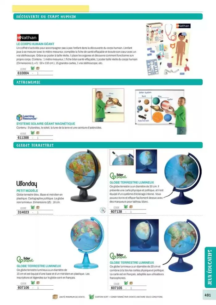 Nos Catalogues Thématiques du 1 janvier au 31 décembre 2025 - Catalogue page 493