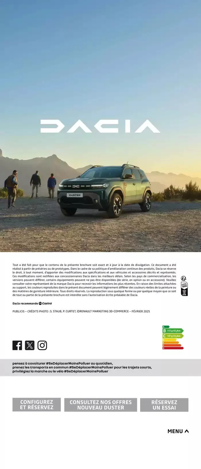 Dacia Duster du 5 mars au 31 décembre 2025 - Catalogue page 25