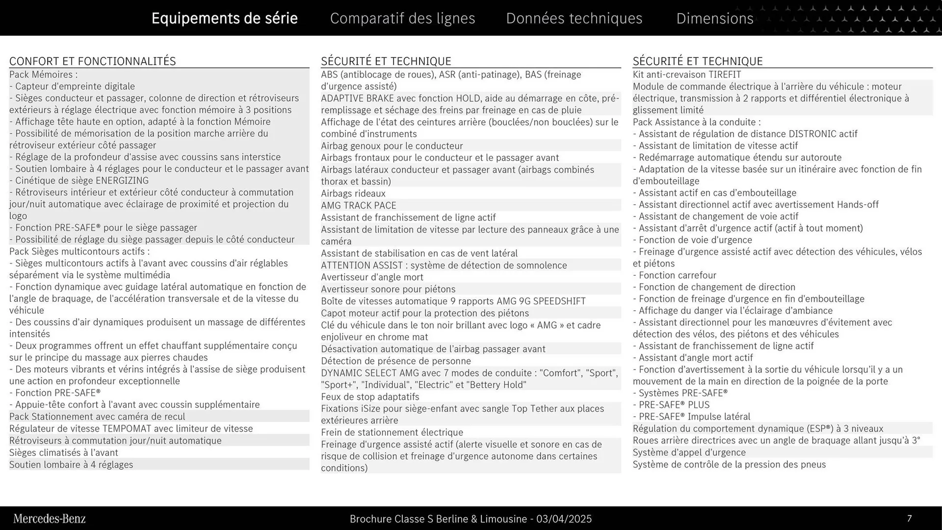 Catalogue Mercedes-Benz du 3 septembre au 3 septembre 2026 - Catalogue page 7