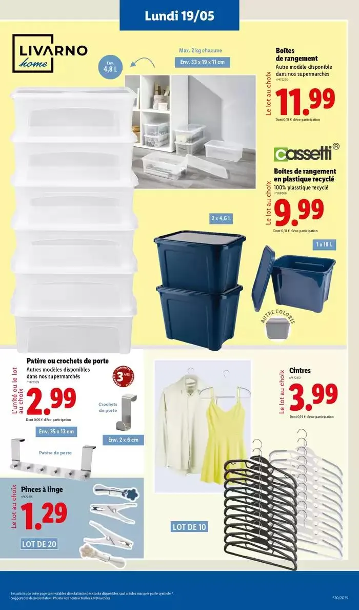 Profitez d'une large sélection de produits à prix réduits chez Lidl ! du 15 mai au 21 mai 2025 - Catalogue page 65
