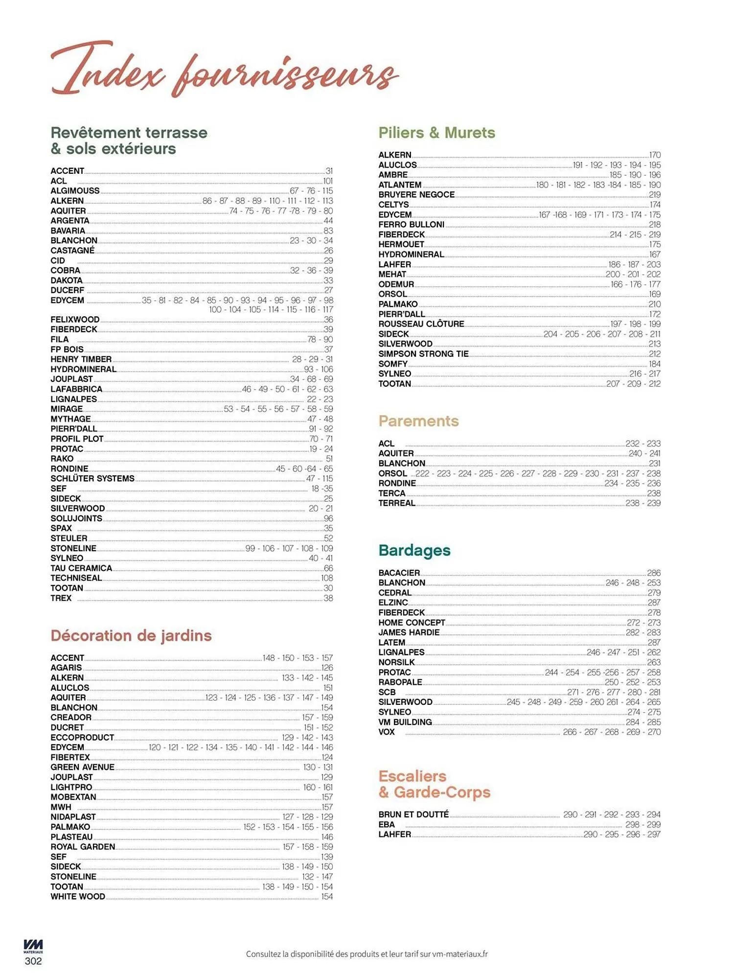 Catalogue VM Matériaux du 14 mars au 20 janvier 2026 - Catalogue page 302