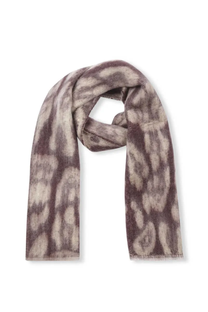 Fular jacquard estampado animal