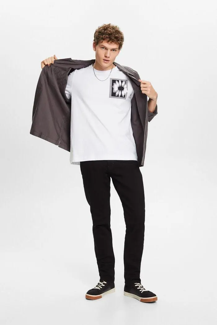 T-shirt à imprimé floral et logo