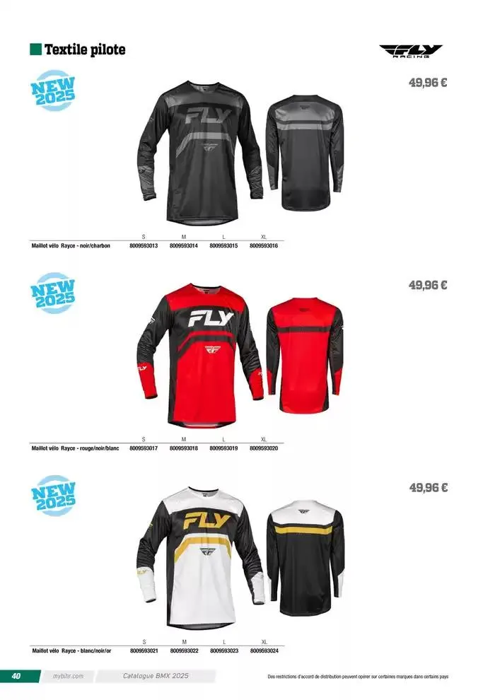 FLY RACING BMX 2025 du 12 avril au 31 décembre 2025 - Catalogue page 40