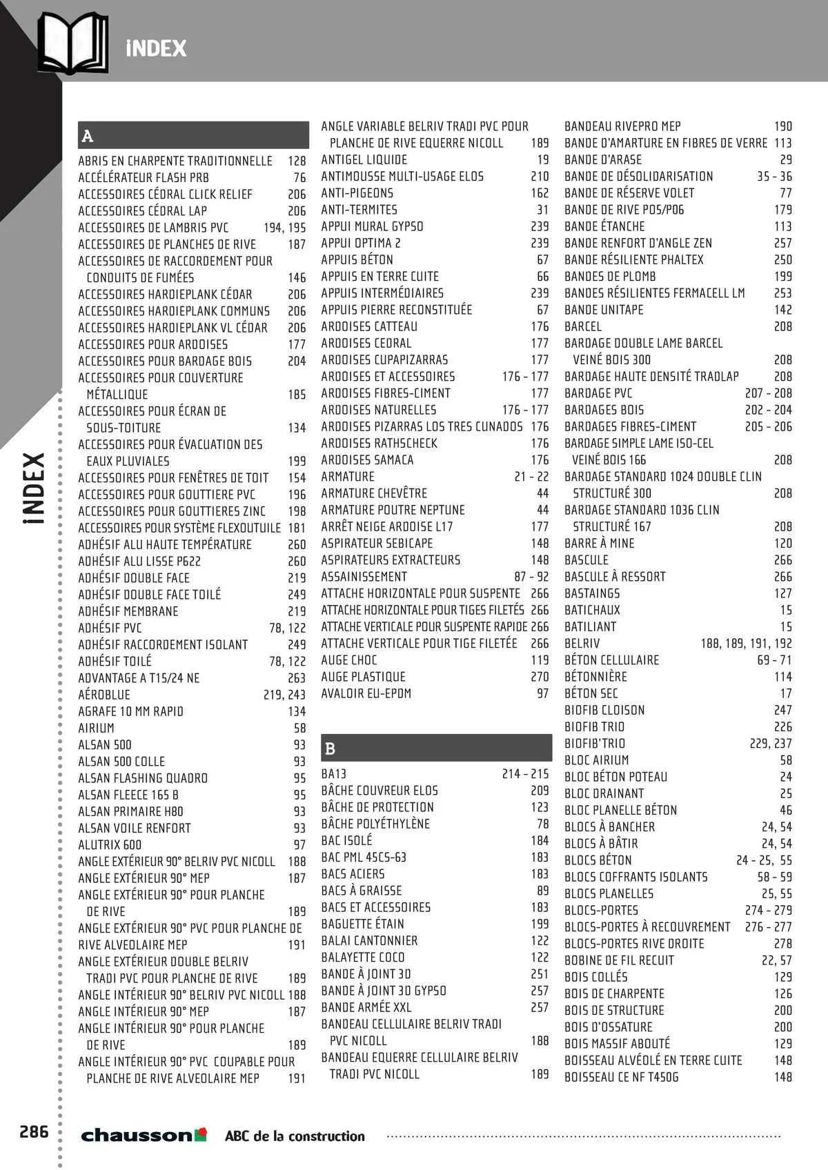 Catalogue Chausson Matériaux du 2 mai au 31 décembre 2025 - Catalogue page 240