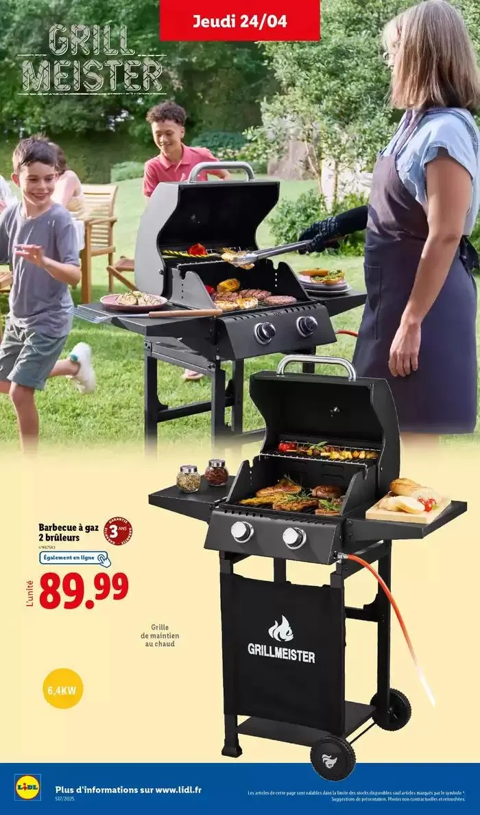 Ne manquez pas les ventes de jardinage et textile ce jeudi chez Lidl du 21 avril au 24 avril 2025 - Catalogue page 24