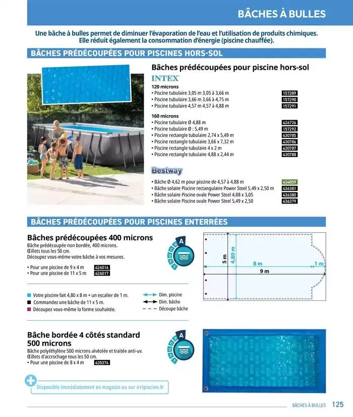 Les plaisir de l'eau Piscine,Spa,Arrosage du 10 mars au 31 décembre 2025 - Catalogue page 125
