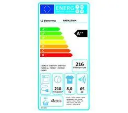 LG Sèche-linge hublot RH8N15WH 8kg Blanc