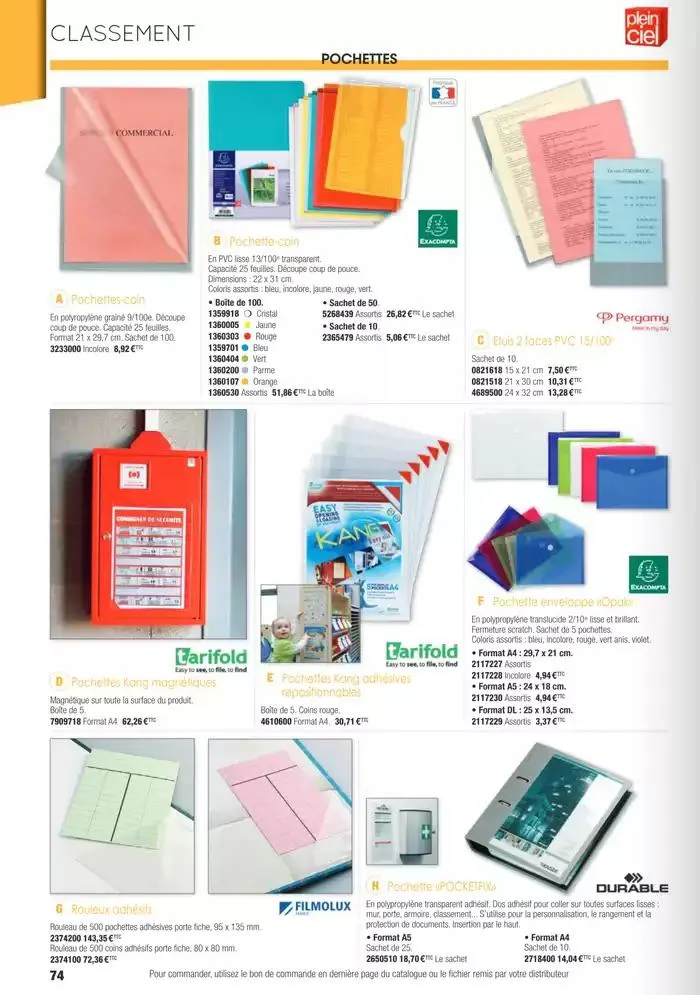 Écoles et loisirs 2025 du 1 janvier au 31 décembre 2025 - Catalogue page 74