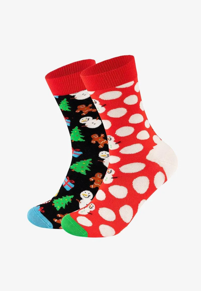 BIG DOT SNOWMAN GIFT SET UNISEX 2 PACK - Chaussettes - multicolored