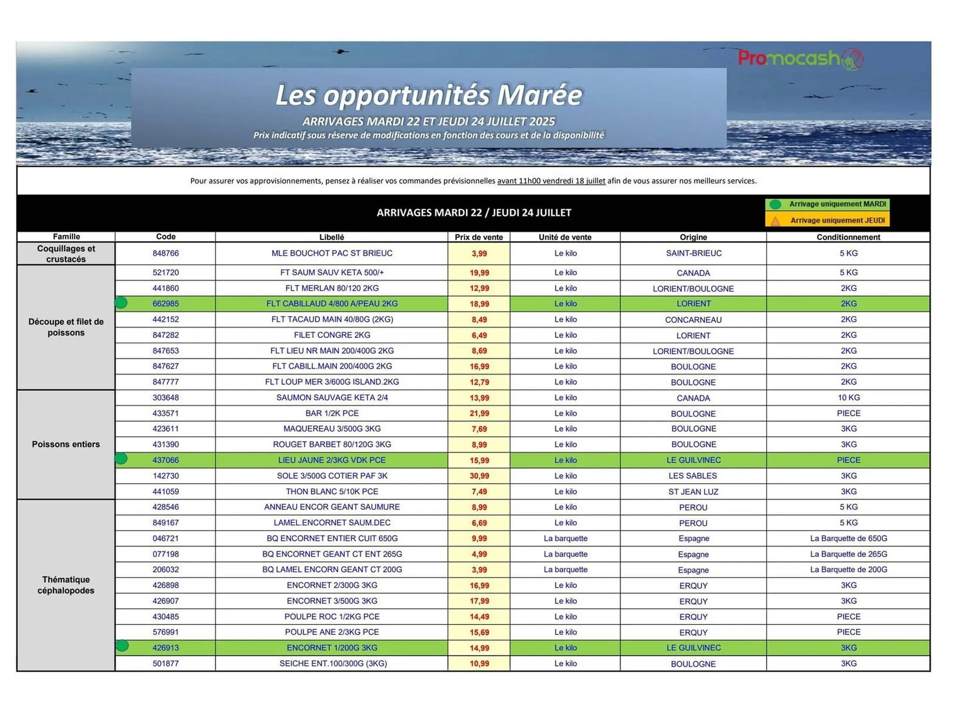 Catalogue Promocash du 22 juillet au 24 juillet 2025 - Catalogue page 1