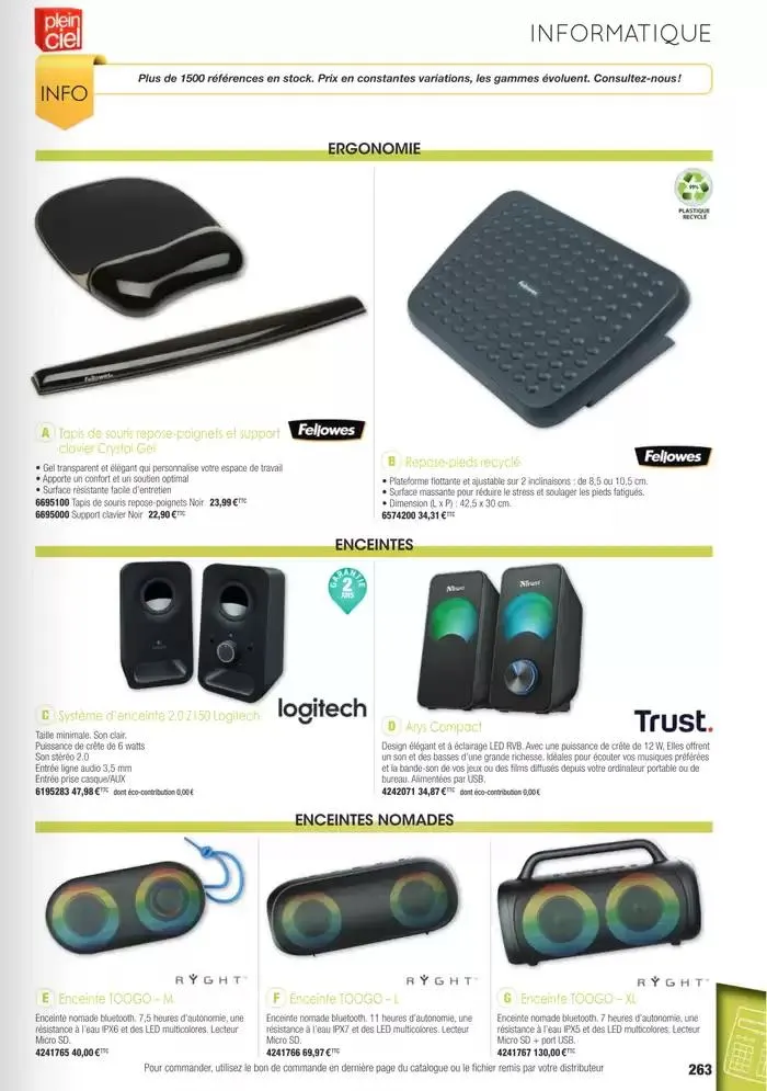 Écoles et loisirs 2025 du 1 janvier au 31 décembre 2025 - Catalogue page 263