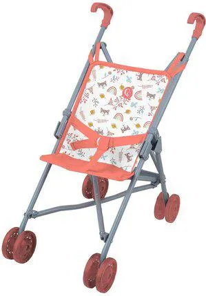 MA PREMIERE POUSSETTE CANNE ROSE