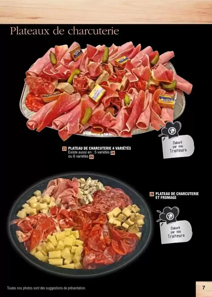 Carte traiteur permanente du 2 janvier au 30 novembre 2025 - Catalogue page 29