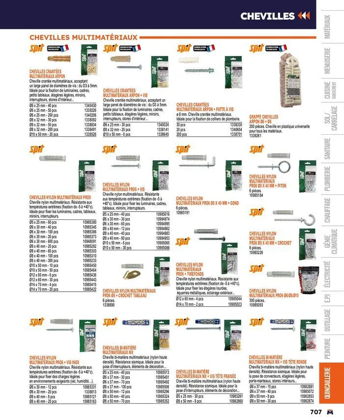 Guide produits 2024 du 15 mars au 31 décembre 2024 - Catalogue page 707