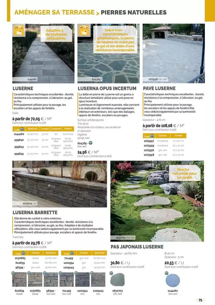 Aménagements Extérieurs 2025 du 30 avril au 31 décembre 2025 - Catalogue page 75