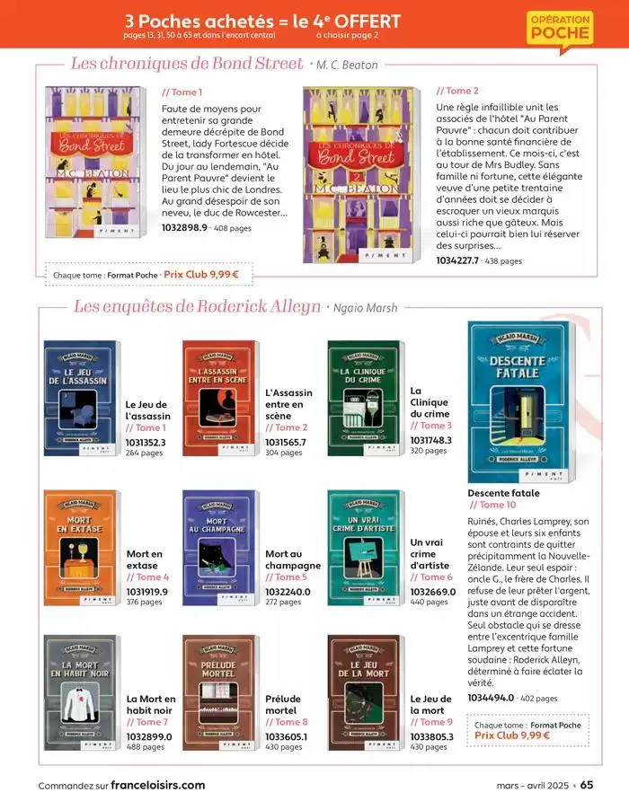 Mars - Avril 2025 du 4 mars au 30 avril 2025 - Catalogue page 65