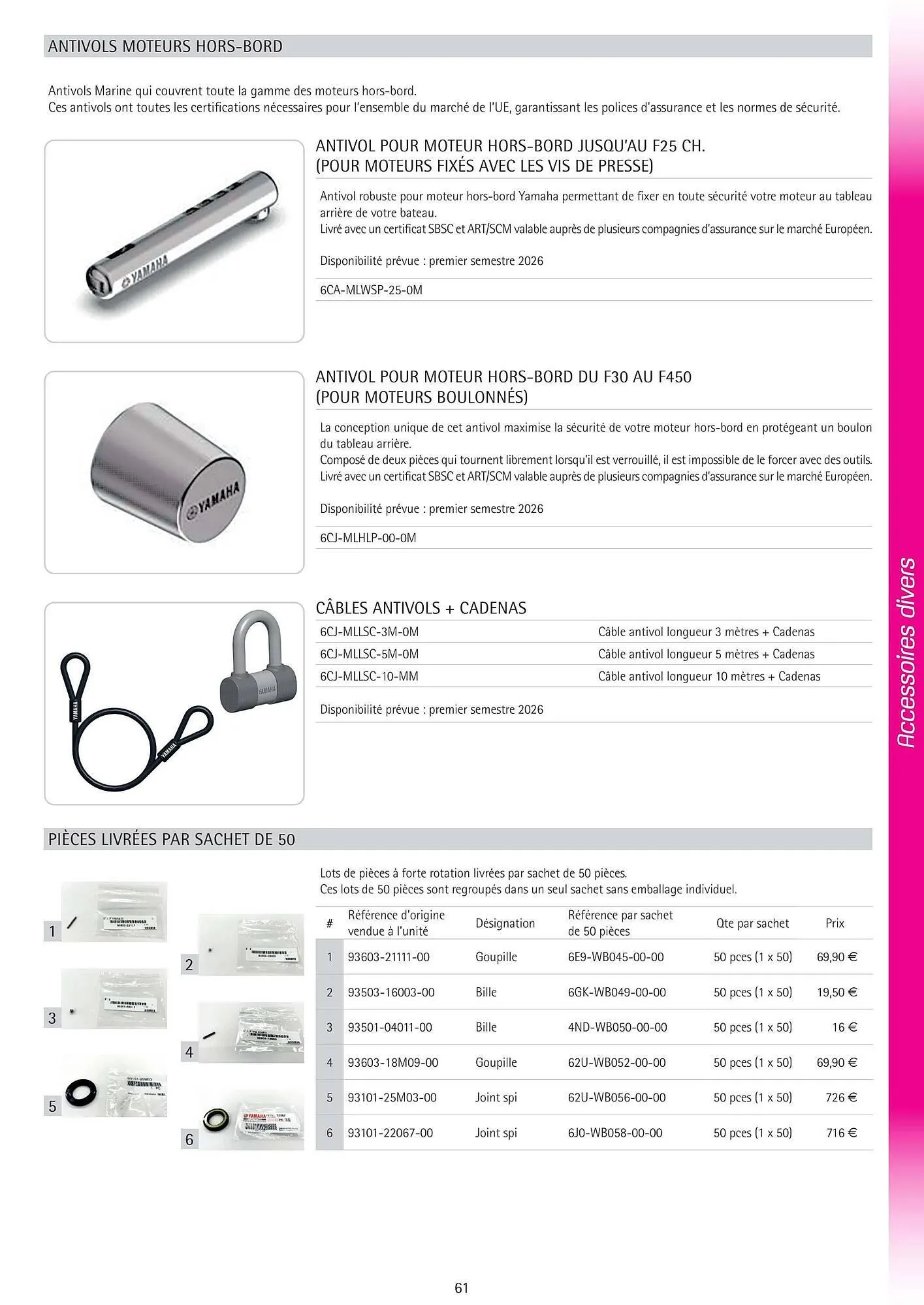 Catalogue Yamaha du 25 février au 31 mai 2026 - Catalogue page 60