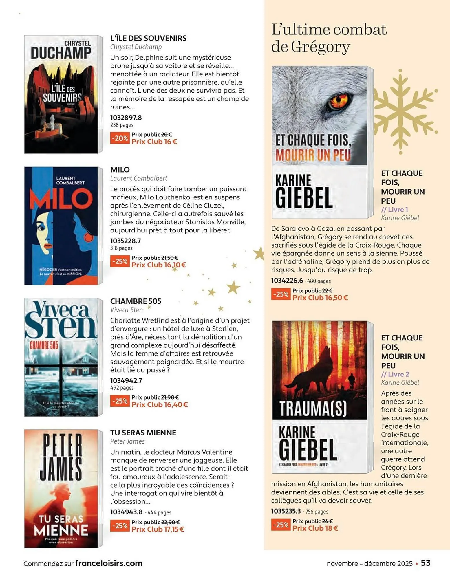 Catalogue France Loisirs du 3 novembre au 31 décembre 2025 - Catalogue page 53