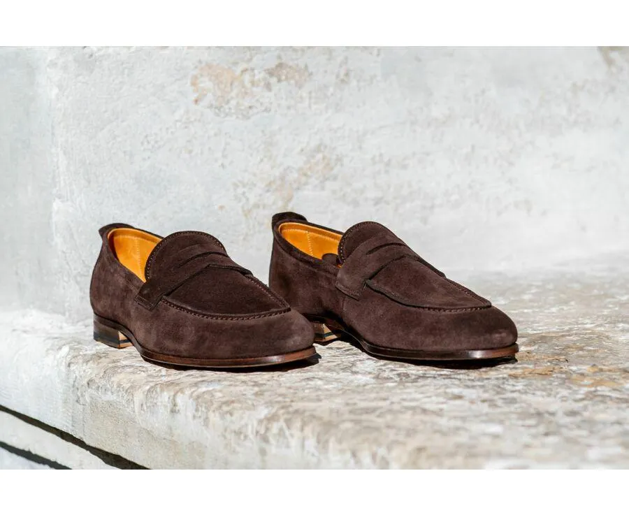 Mocassin homme Velours Brun - CEVIO