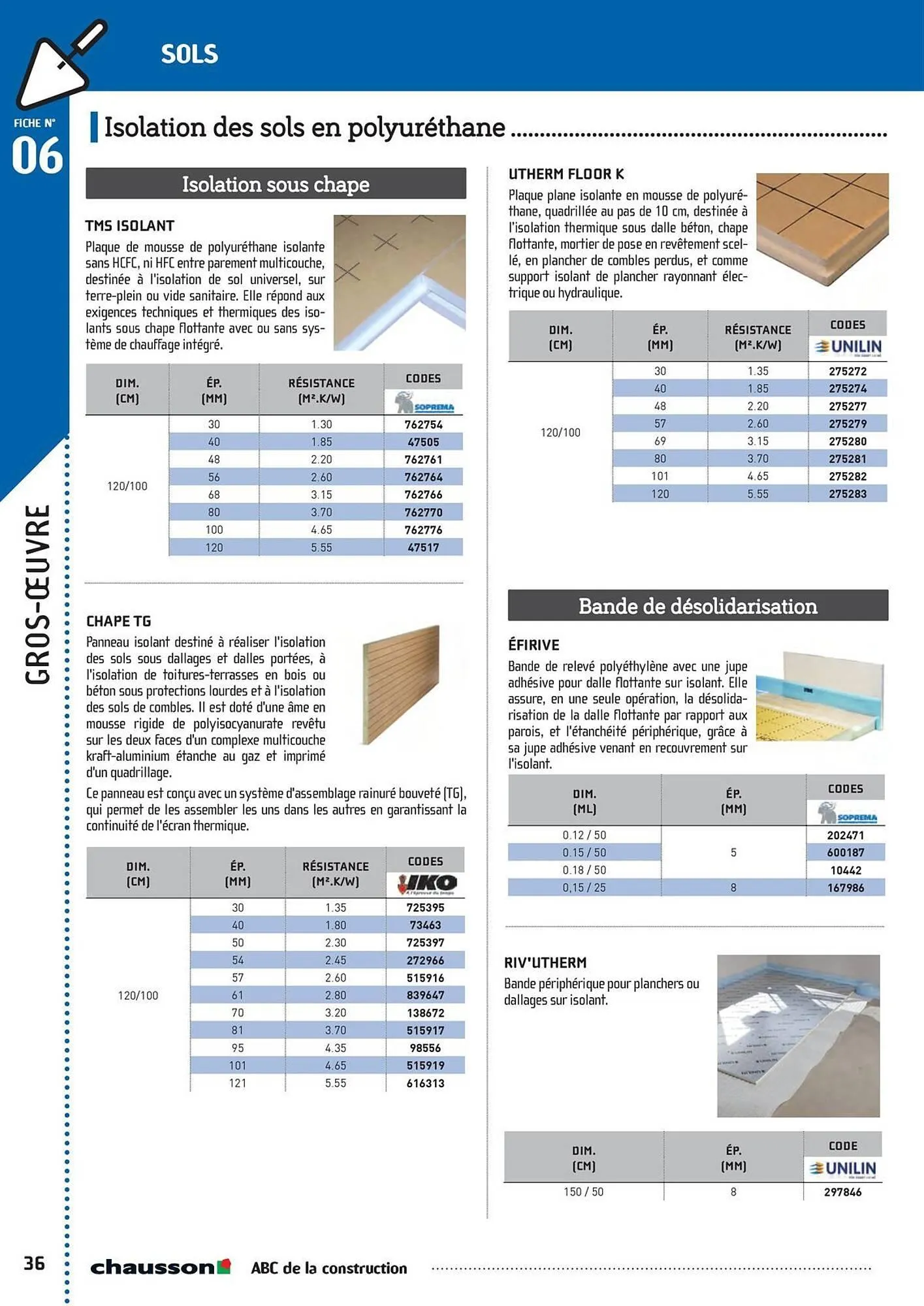 Catalogue Chausson Matériaux du 2 mai au 31 décembre 2025 - Catalogue page 38