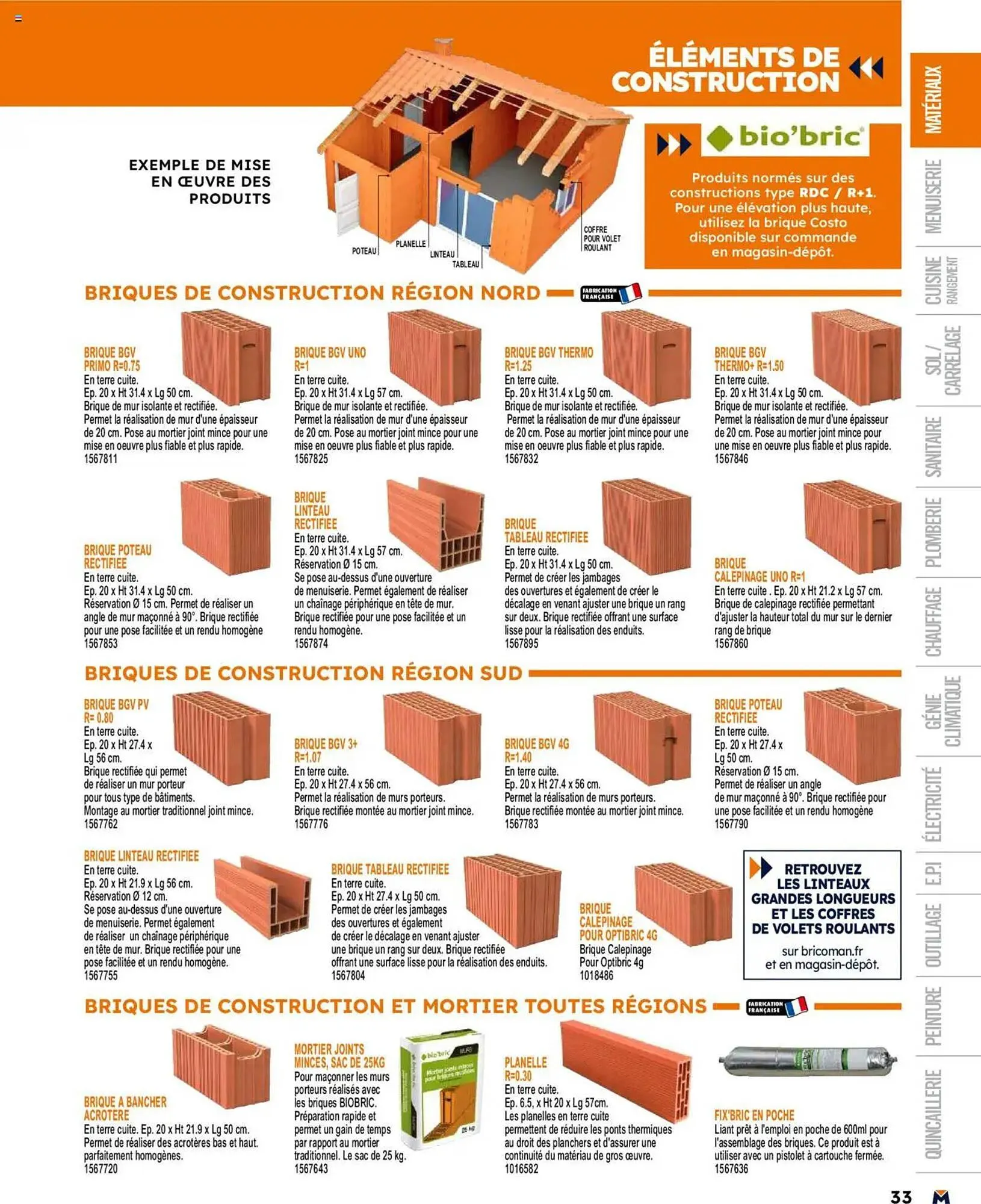 Catalogue Bricoman du 19 mars au 31 décembre 2025 - Catalogue page 33