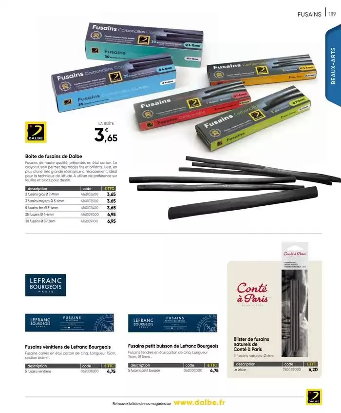 CATALOGUE DALBE 2025 du 27 janvier au 31 décembre 2025 - Catalogue page 191