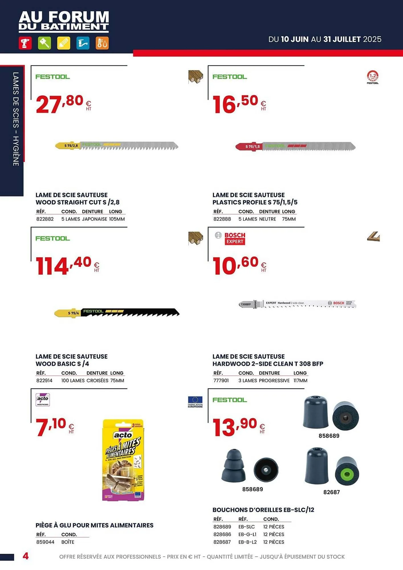 Catalogue Au Forum du Bâtiment du 11 juin au 31 juillet 2025 - Catalogue page 4