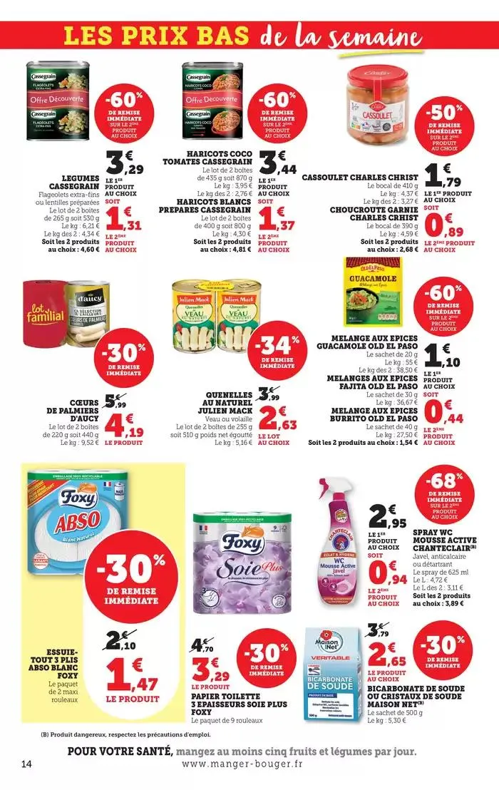Les prix bas ! du 31 mars au 6 avril 2025 - Catalogue page 14