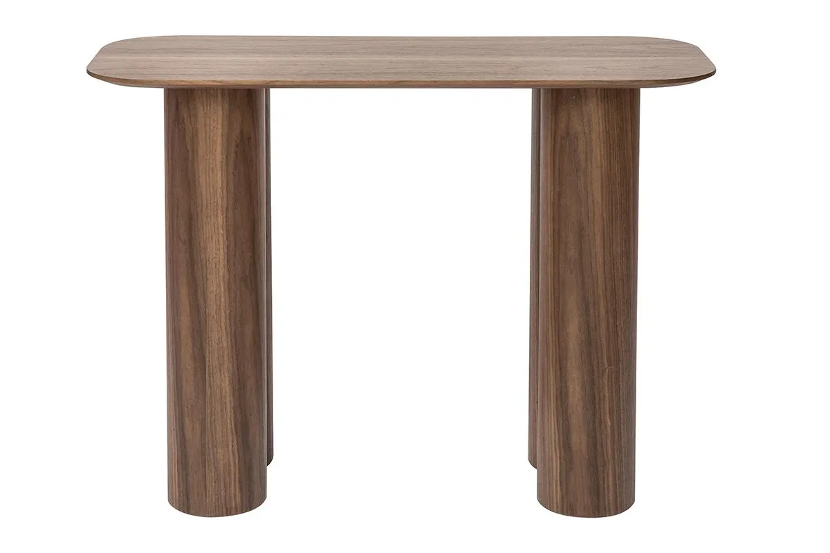 Console design en bois foncé L100 cm FOLEEN