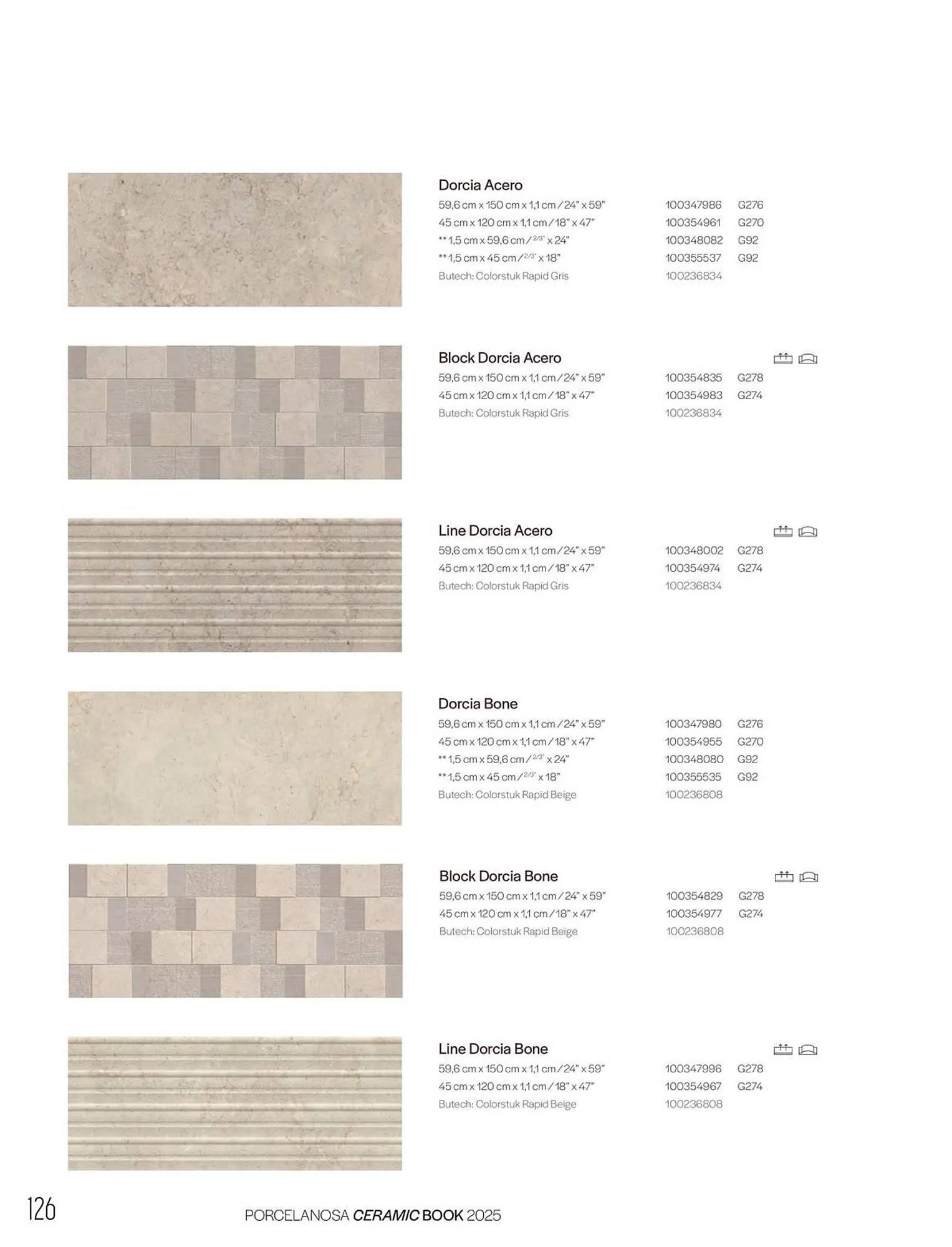 Catalogue Porcelanosa du 27 janvier au 31 décembre 2025 - Catalogue page 128